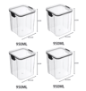 5Piece Airtight Food Storage Container Set  Stackable Kitchen Organizer Jars 8