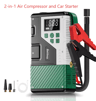 Portable 150 PSI Car Jump Starter  Air Compressor Multi Function Emergency Power Kit 5