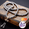 Tactical Steel Bead Survival Bracelet  Necklace For Outdoor Protection 6