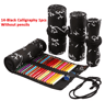 Canvas Roll Up Pencil Case For Pens Brushes  School Supplies 10