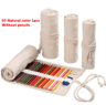 Canvas Roll Up Pencil Case For Pens Brushes  School Supplies 17