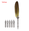Luxury Vintage Feather Quill Pen Set With Gift Box  5 Nibs 2