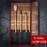 Bamboo RollUp Brush Holder For Calligraphy  Art Supplies 8