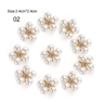 Flower Rhinestone Pearl Buttons Set For Wedding  DIY Decorations 5