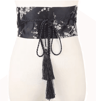 Vintage Floral Kimono Waist Belt With Satin Bow Design 3