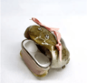 Cute Frog AirPods Case With Pink Bow  Handmade Funny Earphone Cover 6