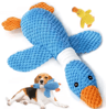 Calming Plush Duck Dog Toy Squeaky Chew Companion For Puppies  Dogs 4