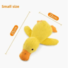 Calming Plush Duck Dog Toy Squeaky Chew Companion For Puppies  Dogs 7