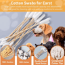 Professional Pet Ear Cleaning Cotton Swabs DoubleSided Bamboo Swabs For Dogs  Cats 1