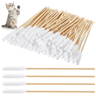 Professional Pet Ear Cleaning Cotton Swabs DoubleSided Bamboo Swabs For Dogs  Cats 4