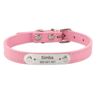 Personalized PU Leather Dog Collar With Engraved Name ID Anti Lost Pet Collar 1