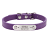 Personalized PU Leather Dog Collar With Engraved Name ID Anti Lost Pet Collar 8