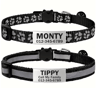 2PCS Personalized Reflective Cat  Puppy Collar Set With Free Engraved ID Tag 4