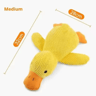 Duck Plush Dog Toy With Quacking Sound  Durable Chew  Teeth Grinding Companion For Dogs 5
