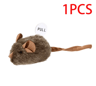 Interactive Plush Mouse Cat Toy  Squeaky BiteResistant Chew Toy For Cats  Kittens 5