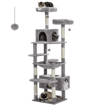 Large Cat Tree  Tower  MultiLevel Indoor Cat Condo With Hammock Scratching Posts  Toys 3