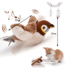 Interactive Bird Sound Plush Cat Toy With Elastic Rope 2