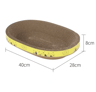 Oval Corrugated Cat Scratching Board  Claw Grinding Nest 3