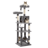MultiLevel Plush Cat Tree Tower With Hammock  Condo Bed 3