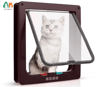 ATUBAN 4Way Locking Cat Door Flap  Weatherproof Pet Door For Interior  Exterior Doors 1