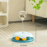 Interactive Slow Feeder Cat Toy  Track Ball Roller  Spring Exercise Toy For Indoor Cats 1