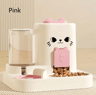 Large Capacity Automatic Pet Feeder  Water Dispenser Integrated Food And Water Bowl For Cats  Dogs 4