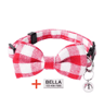Personalized Plaid Cat Collar Adjustable Breakaway Kitten Collar With Bell  ID Tag 7