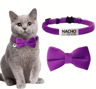 Personalized Cat Bow Tie Collar  Adjustable Engraved ID Collar With Bell 5