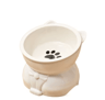 Creative Ceramic Cat Bowl  Elevated Slanted Feeding  Water Bowl For Cats And Small Dogs 2