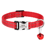 Customized Reflective Nylon Pet Collar  Adjustable ID Collar For Cats Puppies  Small Dogs 10