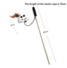 Feather BChase Interactive Cat Wand Toy With Colorful Feather Teaser 5