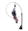 Feather Fly Suction Cup Bird Teaser Wand Toy For Cats 4