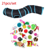 Rainbow Hide Collapsible Cat Tunnel Toy For Indoor Cats 3