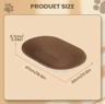 Large Oval Corrugated Cat Scratcher Bed  Fun Lounger  Furniture Protector For Indoor Cat 2
