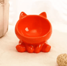 Elevated Ceramic Pet Bowl  Cute Angled Feeding Dish For Cats And Small Dogs 5