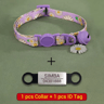 PawPrint Personalized Pet Collar  Custom Engraved Cat  Puppy Collar With Bell And Safety Buckle 2