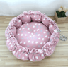 CozyNest Plush Pet Bed Basket For Cats Kittens  Small Dogs 8