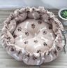 CozyNest Plush Pet Bed Basket For Cats Kittens  Small Dogs 11
