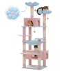 Deluxe MultiLevel Cat Tree Tower With Hammock Condo  Scratching Posts 1