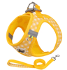 Reflective Checkered Pet Harness  Leash Set For Cats And Small Dogs 1