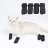 AntiScratch Cat Socks Soft Breathable Pet Booties With Secure Velcro Straps 2