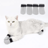 AntiScratch Cat Socks Soft Breathable Pet Booties With Secure Velcro Straps 7