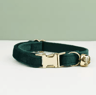 Personalized Velvet Cat Collar With Bow  Bell  Elegant Adjustable Pet Collar 5