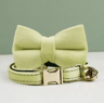 Personalized Velvet Cat Collar With Bow  Bell  Elegant Adjustable Pet Collar 6