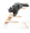 WallMounted Cat Climbing Shelves Set Cat Hammock Steps  Jumping Platform 2