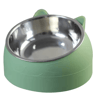 15 Tilted Stainless Steel Cat Bowl  Elevated AntiVomiting Pet Feeding Dish 2