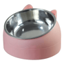 15 Tilted Stainless Steel Cat Bowl  Elevated AntiVomiting Pet Feeding Dish 6