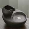 Ceramic Pet Water Fountain  USBPowered Automatic Drinking Fountain For Cats  Small Pets 2