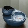 Ceramic Pet Water Fountain  USBPowered Automatic Drinking Fountain For Cats  Small Pets 4