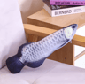 Plush Catnip Fish Toy  Interactive Teeth Cleaning  Kicking Toy For Cats 7